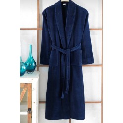 LACİVERT BUKLE BORNOZ