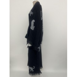 Black Leopard Kaftan